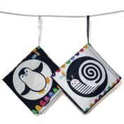 تصویر کتاب های پارچه ای سیاه و سفید(مجموعه 2 عددی ) 