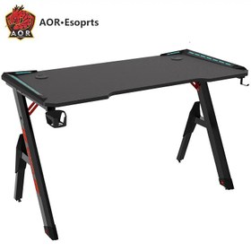 تصویر میز گیمینگ Gaming Desk AOR Esports Y Black 