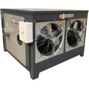 تصویر کوره هوای گرم300هزار فن آکسیال افقی مدل HA300 برند نیرو تهویه البرز جنس استیل - استیل Hot air furnace 300,000 horizontal axial fan model HA300 brand Niroo ventilation Alborz steel color