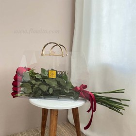 تصویر باکس گل پلکسی دسته دار کد 91 