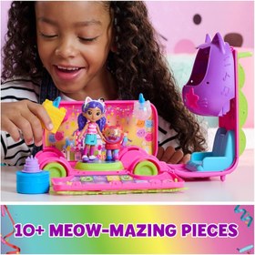 تصویر ست بازی اتوبوس جشن پرفکت گابی برند gabby's dollhouse Gabby's Dollhouse Purrfect Party Bus Playset