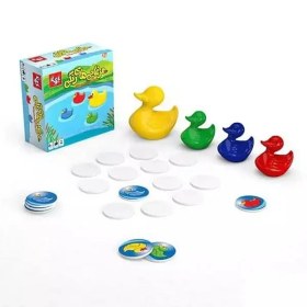 تصویر بازی فکری مرغابی‌های رنگی، با ژانر حافظه‌ای و سرعتی، مناسب 2 تا 4 نفر، ویژه گروه سنی کودک 