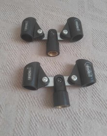 تصویر گیره میکرفون دوتایی فایو کور ا Five core microphone pair holder clip Five core microphone pair holder clip