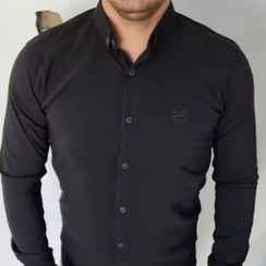 تصویر پیراهن مردانه مشکی 