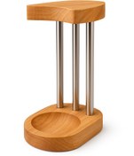 تصویر زیر قاشقی کنار گاز ایستاده پاپا 