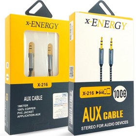 تصویر کابل AUX ایکس انرژی مدل X-216 طول 1 متر X-Energy x-216 AUX Cable