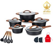 تصویر سرویس قابلمه ۱۷ پارچه گرانیتی دسینی مدل 2030 