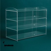 تصویر شوکیک طلقی دما محیط خرید شوکیک دما محیط پلکسی شفاف | ویترین شیرینی و کیک کافه و قنادی