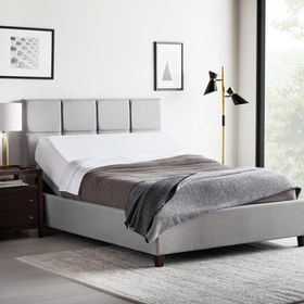 تصویر تختخواب باکس هتلی ثابت سایز ۹۰ تکنفره به همراه تاج طرح مربع - 200*90 [یکنفره] / پورش ۲ / سافت ۳۰۱۷ 