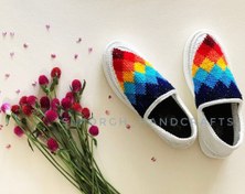 تصویر گیوه کد 01- طرح لوزی رنگی 