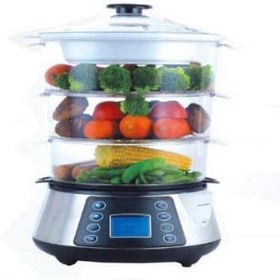 تصویر بخارپز فوما 8 نفره 800 وات استیل FUMA FU-480 Food Steamer ا FUMA FU-480 Food Steamer 800W FUMA FU-480 Food Steamer 800W