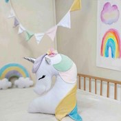 تصویر کوسن فانتزی یونیکورن اتاق کودک unicorn plush cushion