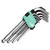 تصویر ست آچار آلن پروسکیت مدل HW-229B مجموعه 9 عددی 9PCS Ball Point Long ArmHex Key Set Pro'sKit HW-229B