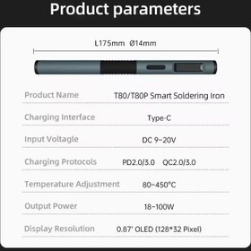 تصویر هویه 100 وات ALIENTEK T80P 