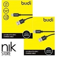 تصویر پک ۱۰ عددی کابل شارژ USB به TYPE-C بودی مدل M8J180 10PCS Budi Data Cable USB-C (M8J180)