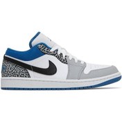 تصویر کفش نایکی ایر جردن ۱ لو مدل DM1199-140 رنگ آبی 