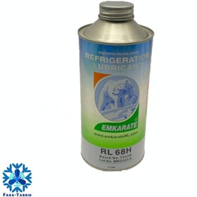 تصویر روغن کمپرسورRL68H خرسی حجم 1 لیتر EMKARATE RL 68H Oil