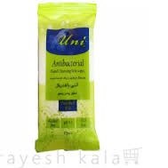 تصویر دستمال مرطوب و پاک کننده دست یونی لد uni led antibactrial hand cleansing wet wipes