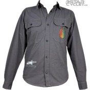 تصویر پیراهن کتان موتورسواری PIAZA مدل GRAY YAMAHA 