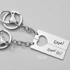 تصویر ست جاسویچی مستطیل و قلب(متن دلخواه) 