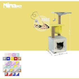 تصویر درخت گربه نیناپت مدل زِد Z + هدیه ویژه + ارسال رایگان Ninapet Cat Scratcher Z