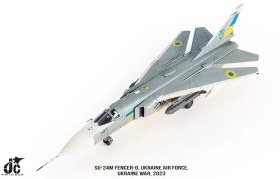 تصویر ماکت جنگنده سوخو 24 فنسر نیروی هوایی اکراین | JC Wings 1:72 Sukhoi Su-24M Fencer-D Ukrainian Air Force 