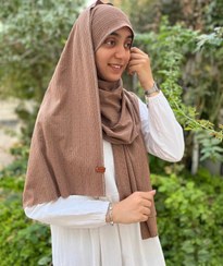 تصویر شال کشی نگین دار موکا 