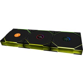 تصویر فن کیس Lian Li UNI Fan TL120 LCD Wireless - 3 in 1 - Black 