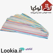 تصویر حوله کلاه سر یزدی ابراهیمی کلاه حمام دکمه دار هندی آبگیر عمده لوکیا 