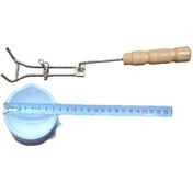 تصویر بوته ذوب 300 گرمی سرامیکی آلومینا و دسته بوته بسیار کاربردی در زمینه ذوب برای تمامی فلزات 