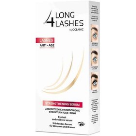 تصویر سرم ضد ریزش و رشد مژه و ابرو لانگ فور لش LONG4LASH مدل ANTI AGE تقویت مژه در افزایش سن و شیمی درمانی 