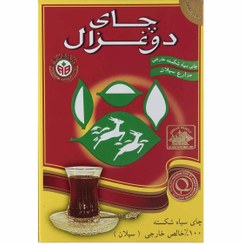 تصویر چای سیاه شکسته دو غزال ۵۰۰ گرم 