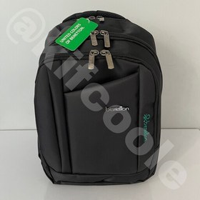 تصویر کوله پشتی درجه یک (benetton) 8 زیپ دارد جای لپ تاپ هندزفری و usb جنس دیبا خارجی پشت راشل ضربه گیر و ضد تعریق 