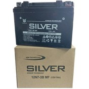 تصویر باطری 7 آمپر موتورسیکت استارتی 12 ولت موتور هوندا 