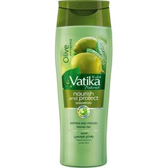 تصویر شامپو تقویت کننده محافظت کننده ی زیتون واتیکا عربی Vatika Naturals Olive And Henna Nourish And Protect Shampoo 400ml 