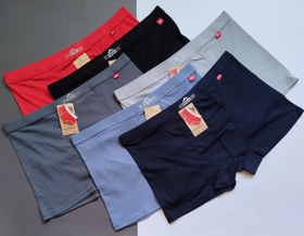 تصویر شورت نیم‌ پا مردانه نخ پنبه‌ای کبریتی | برند Platinum | لباس زیر مردانه باکیفیت Platinum underwear