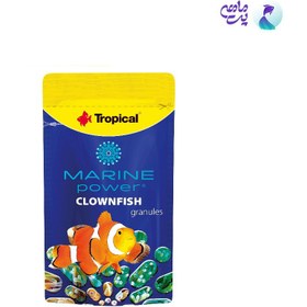 تصویر غذای ماهی آب شور تروپیکال Marine power clownfish granules وزن 15 گرم (ساشه ای ) 