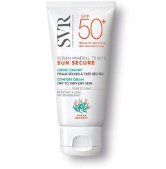 تصویر کرم ضد آفتاب اس وی ار مینرال خشک تا خیلی خشک رنگی Sunsecure Ecran Mineral Color Dry and Very Dry Skin Spf50 Sunscreen 50ml