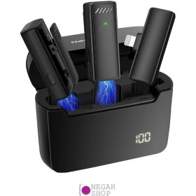 تصویر میکروفون بی سیم Luxceo M6 Lightning تایپ c 
