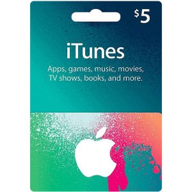 تصویر گیفت کارت 5 دلاری آیتونز (امریکا) ا iTunes Gift Card 5$ US iTunes Gift Card 5$ US