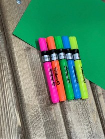 تصویر ماژیک هایلایتر پلیکان ۱ عدد فسفری 