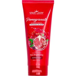 تصویر ژل ماسک روشن کننده عصاره انار و لیکوریس استار لیدی حجم 175 میلی لیتر Star Lady Lightening Licorice & Pomegranate Gel Mask 175ml