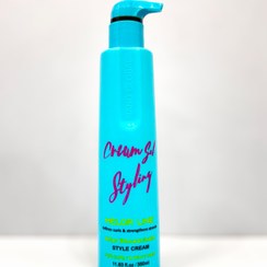 تصویر کرم ژل موی فر نانوگلوبال (آبی) nanoglobal cream gel styling 