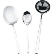 تصویر سرویس کفگیر و ملاقه 3 پارچه استیل جی فی نی GIFFINI مدل 53 