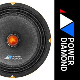 تصویر میدرنج ۸ اینچ خودرو پاوردیاموند مدل PDM-4-8 Midrange 8 Inch Power Diamond PDM-4-8