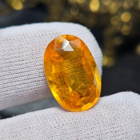 تصویر نگین سنگ یاقوت زرد شمش کد 36970 