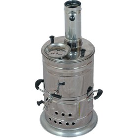 تصویر سماور زغالی مدل S67 ظرفیت ۵ لیتر 