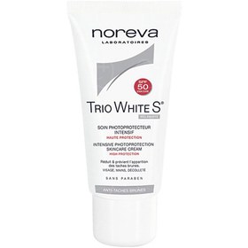 تصویر کرم ضد آفتاب و ضد لک رنگی نوروا مدل Trio White S با +SPF 50 حجم 40 میل - گندمی 