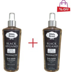 تصویر بادی اسپلش هیلدا بیوت (Hilda Beaut) مدل BLACK AFGANO حجم 250 میلی‌لیتر مجموعه 2 عددی 