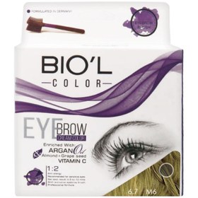 تصویر کیت رنگ ابرو بيول بلوند زيتوني تيره (6.7) Bevel dark olive blonde eyebrow color (6.7)